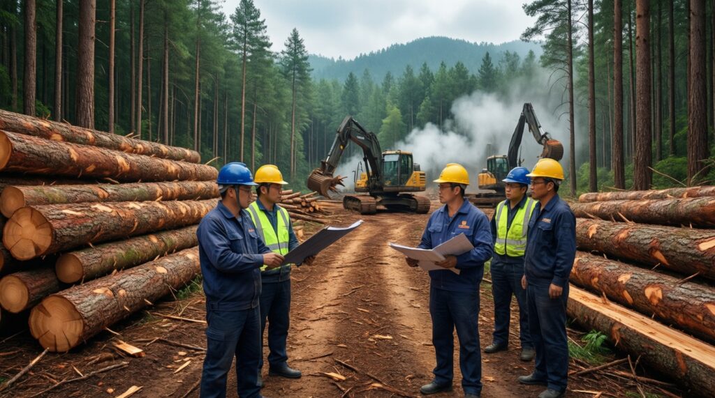 Лесная отрасль: что происходит с заготовкой, переработкой и рабочими местами - иллюстрация